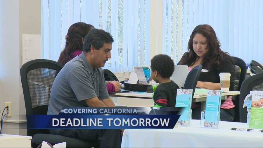 Sunday is the deadline to sign up for health coverage through Covered California.