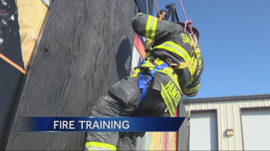 With the help of a Homeland Security grant, firefighters from all over Northern California are in Ceres for special survival fire training (Feb. 18, 2015).