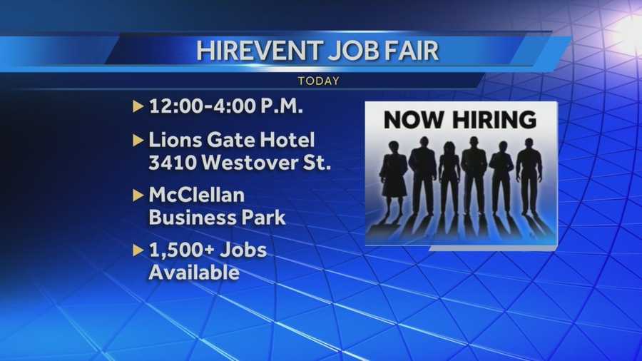 Employers are looking to fill more than 1,500 jobs at a HireEvent in Sacramento.