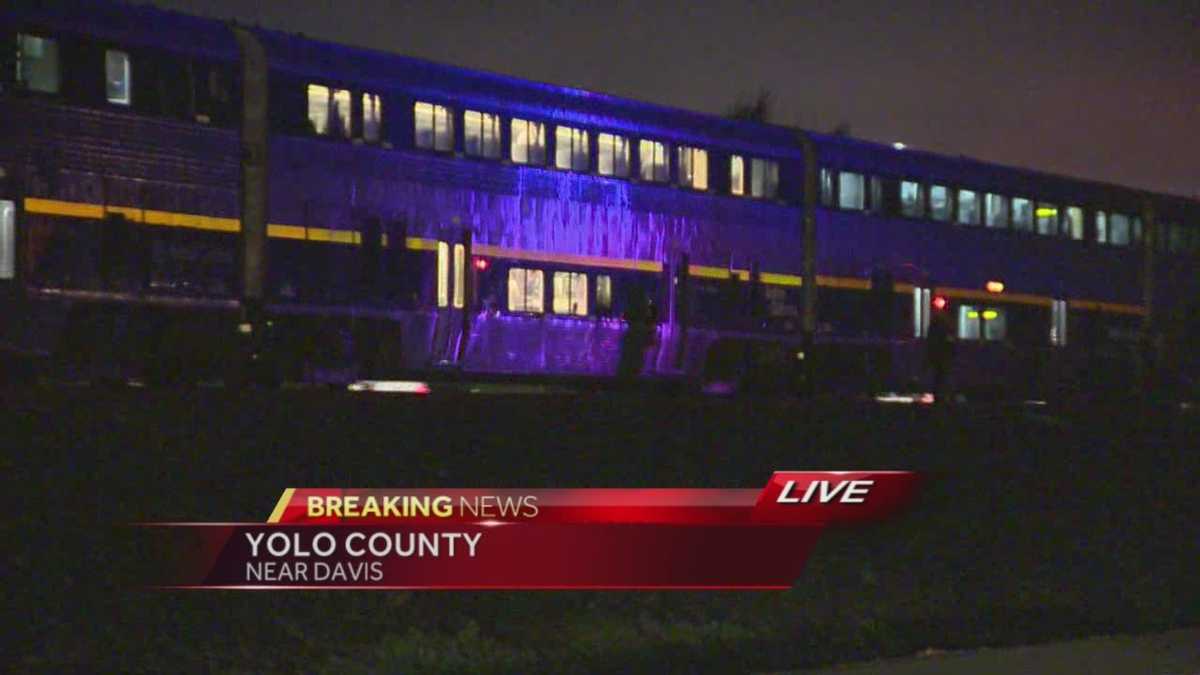 Woman dies after being hit by commuter train near Davis