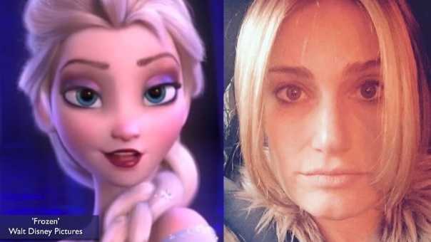 Idina Menzel channels Frozen's Elsa with blonde hair Idina Menzel channels Frozen's Elsa with blonde hair