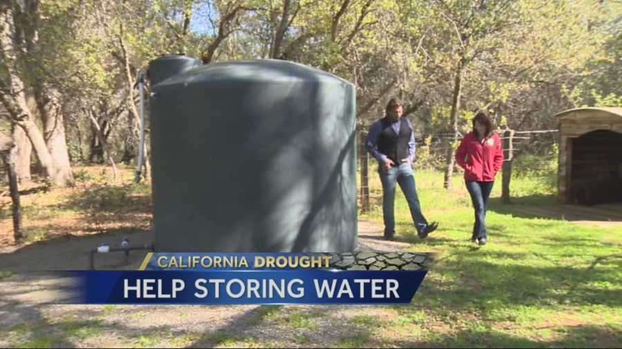 A new California program is allowing for the installing of water tanks in some communities.