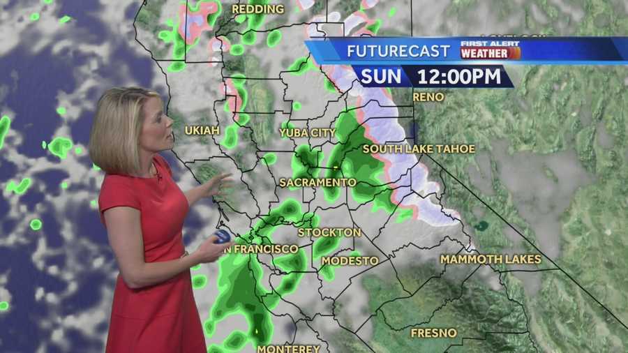 KCRA 3 Meteorologist Eileen Javora shows when to expect rain this weekend.