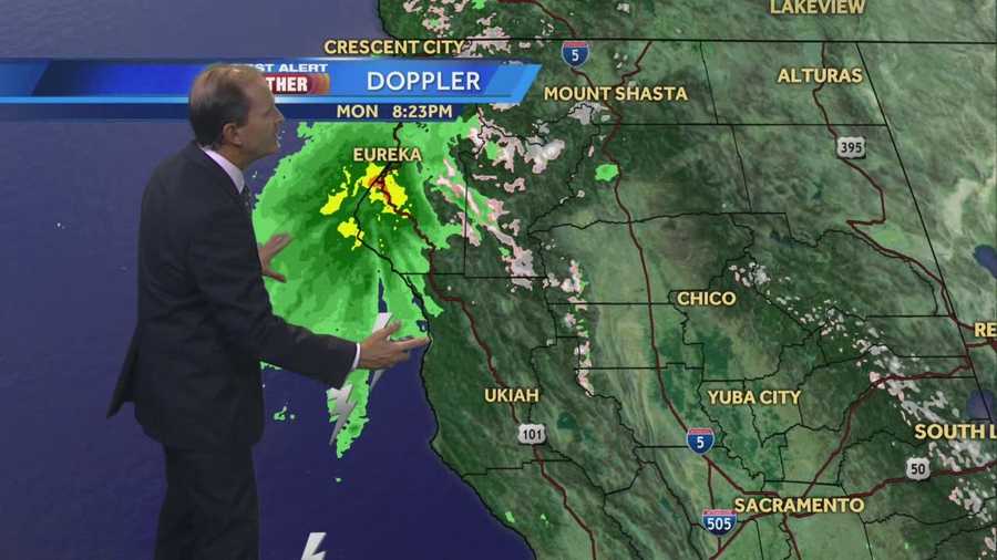 KCRA 3 First Alert Weather chief meteorologist Mark Finan times out the arrival of a strong rain and snow system.