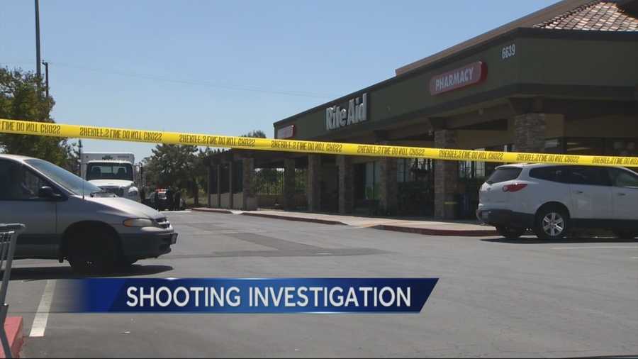 A man suspected of firing shots in the parking lot of a North Highlands shopping center is in custody after he was shot in the arm by Sacramento Counties Sheriff’s deputies.
