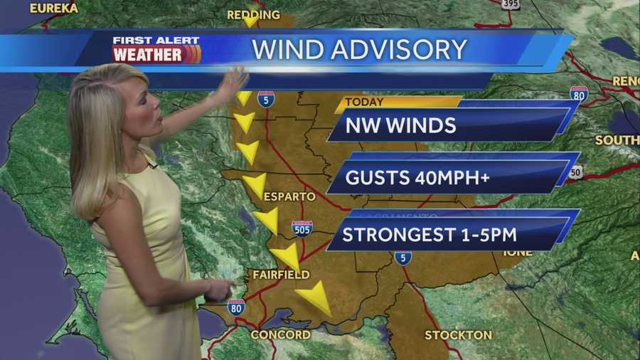 First Alert Weather Meteorologist Tamara Berg shows us when the North winds will be strongest and when they'll go away.