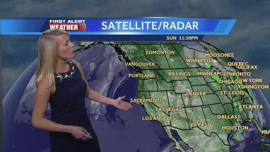 First Alert Weather Meteorologist Tamara Berg shows us when we may have some showers this week.
