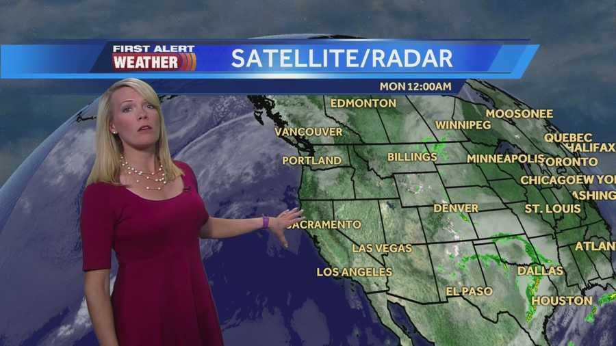 First Alert Weather Meteorologist Tamara Berg shows us what's ahead for the work week.