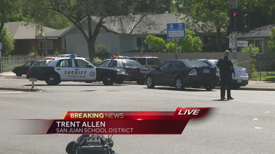 An elementary school was given a shelter-in-place order during a search for a gunman in Carmichael.