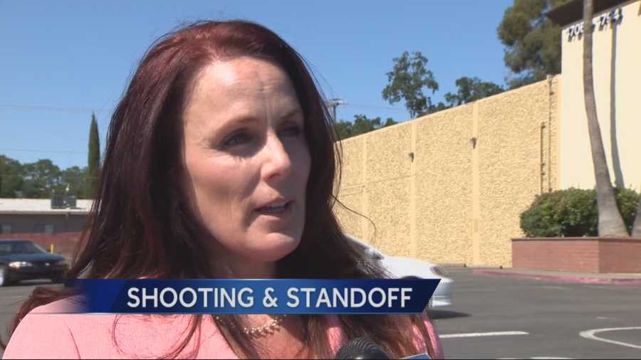 A spokeswoman for the Sacramento County Sheriff's Department said the suspect in Monday's shooting will face multiple counts of assault with a deadly weapon for shooting at not just a woman and deputies, but other bystanders.