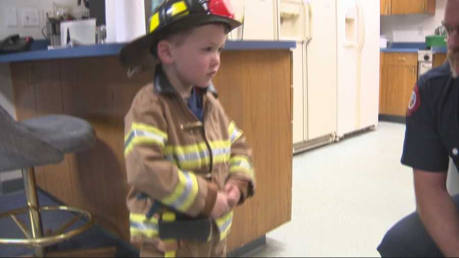 A little boy's generosity leads to a special honor from the Vacaville Fire Department.