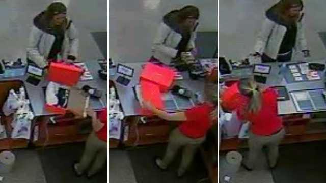 Woman suspected of using stolen credit card caught on camera