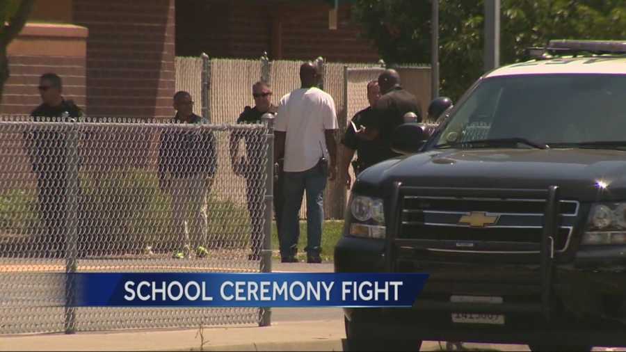 A fight between parents broke out at a promotion ceremony for Smedberg Middle School students.