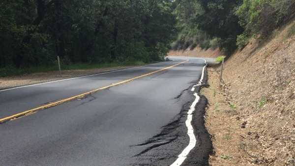 Recently repaved foothills road comes 'unglued'