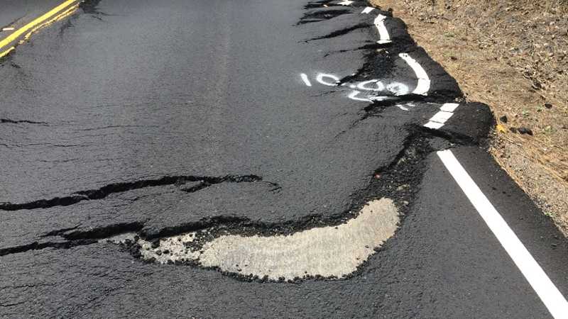 Photos: Highway 193's crumbling pavement