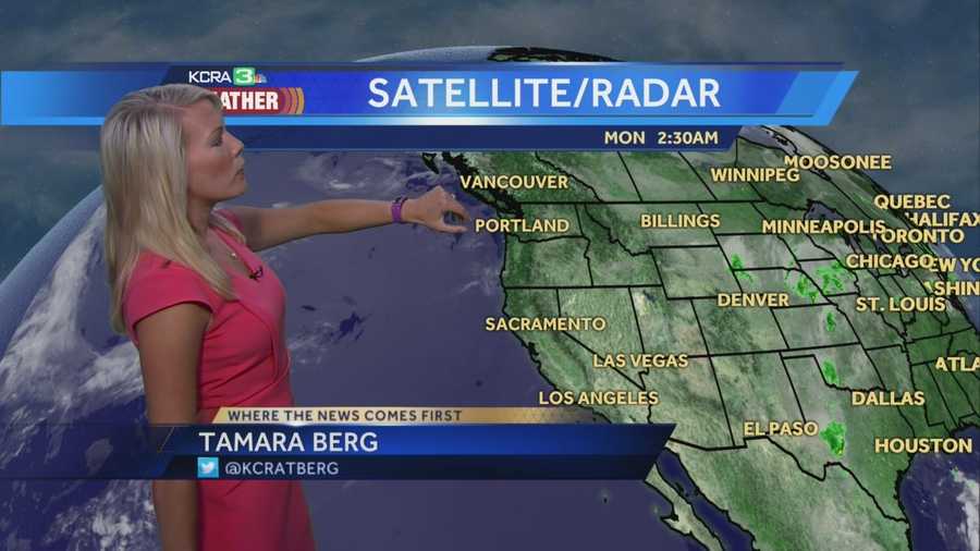 Starting the day out cool with the delta breeze in place. Tamara shows us if the delta breeze will be sticking around.
