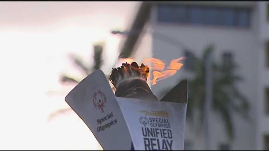 The flame, first ignited in Greece, has been carried across all 50 states, and today, it came to Honolulu for the Special Olympics.