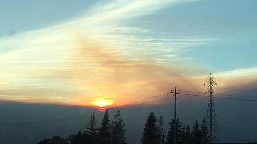 This sunset photo of the smoky skies above the Wragg Fire was snapped by KCRA photographer Alan Blaich.