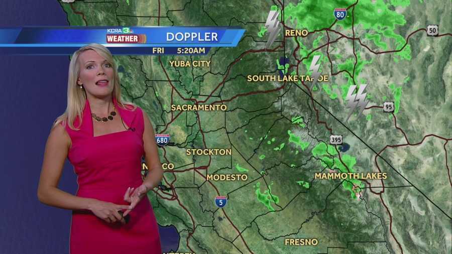 Tracking scattered showers and thunderstorms. Tamara shows us how long they will last.