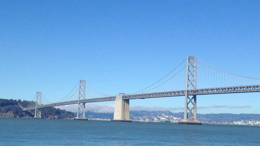 14. Bay Bridge -- The connector bridge between Oakland and San Francisco has two spans, one of which is one of the longest spans in the United States.