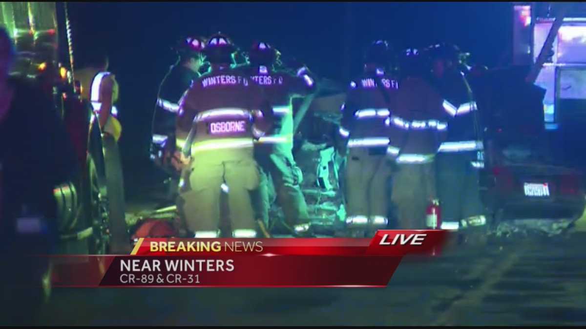 Headon crash in Winters kills 1, injures another