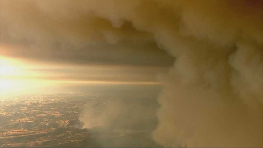LiveCopter3 was over the Butte fire Thursday, giving viewers a unique perspective that could only been seen from the air.