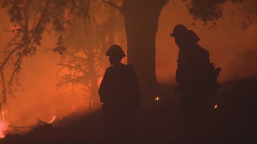 According to fire officials firefighters increased containment of the explosive Butte Fire from 5 to 10 percent overnight but are still working mostly to protect structures.