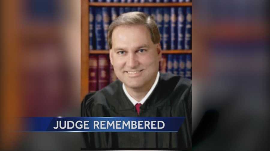 Superior Court Judge Stephenson is remembered after dying in an auto accident reportedly cause by his suffering a heart attack.
