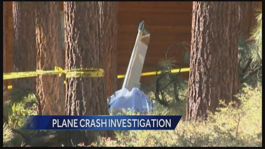 Federal investigators from the National Transportation Safety Board were on the scene Sunday of a plane crash that killed two people in South Lake Tahoe.