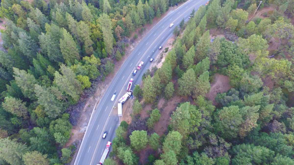 Lanes reopen on EB I-80 after FedEx truck crash