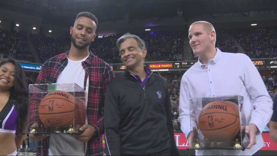 As the Kings kicked off their season opener at Sleep Train Arena, they welcomed and honored Sacramento's hometown heroes.