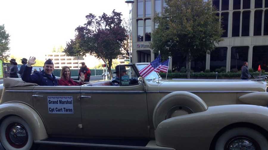 Capt. Curt Taras of Folsom served as the Grand Marshal in Wednesday Veterans Day parade in Sacramento.