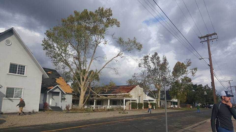 Photos Tornado causes damage in Denair