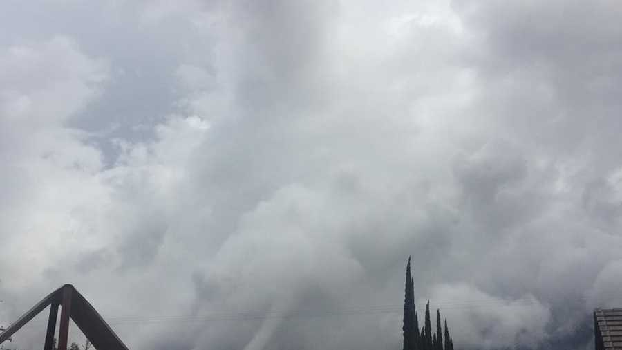 Photo of funnel cloud in Denair taken by Vicenta Faye Bridges on Sunday, Nov. 15, 2015.