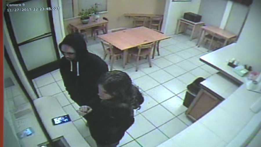 Surveillance video from Motel 6 in Dunnigan shows Gonzalo Curiel and Tami Huntman checking in on Nov. 27.