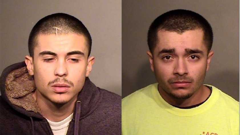 Edgar Alvarez, 22, of Modesto (left) and Richard Palomares, 21, of Ceres (right) were arrested on murder and associating with a criminal street gang charges on Tuesday, Dec. 22, 2015.