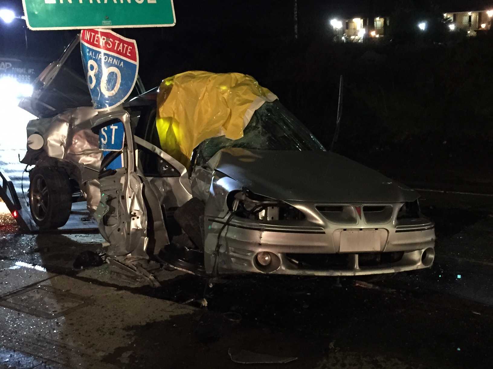 Driver Killed After Car Wraps Around Pole In Sacramento