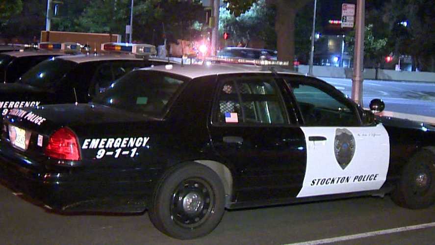 Stockton police patrol cars