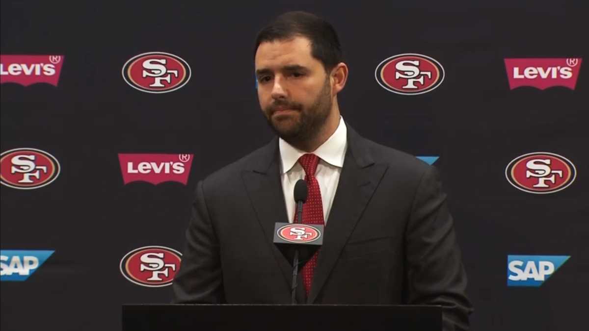 San Francisco 49ers CEO Jed York with his wife during the NFL