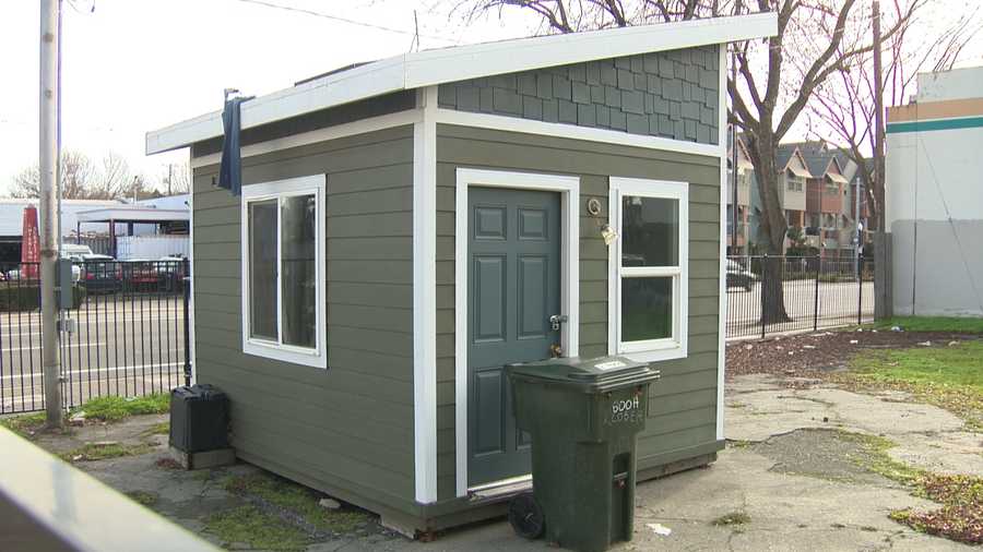A cabin like this one could help Sacramento's homeless population until they can find a more permanent housing solution.