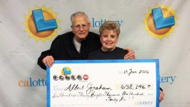 Albert Graham and his wife Carol, both from Carmichael, won $638,000 after matching five of the six Powerball numbers.