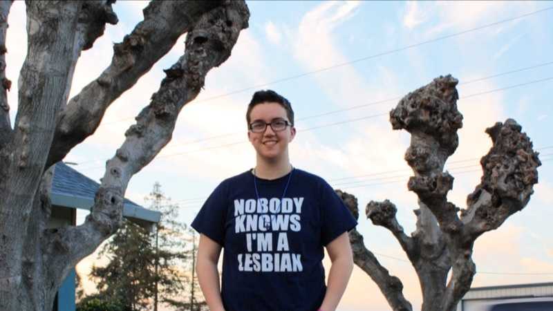 Taylor Victor was sent home from Sierra High School in August 2015 after wearing a T-shirt that said "Nobody Knows I'm A Lesbian" to school. Her family sued the school district to clarify its dress code.