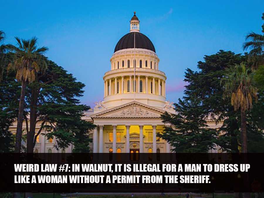 15 weird laws that exist in California