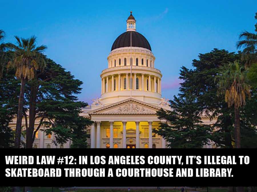 15 weird laws that exist in California