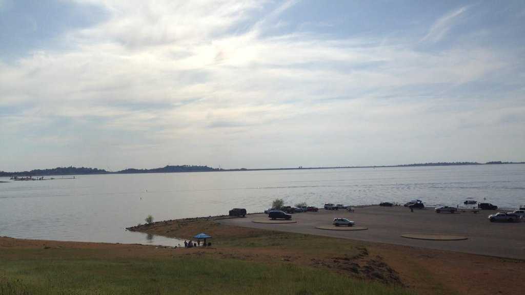 Folsom Lake levels 10 feet higher than last month