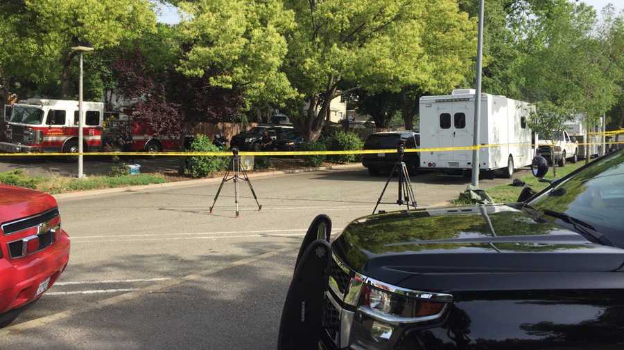 A man barricaded himself inside of a Roseville home on Wednesday, May 4, 2016. Police surrounded the home and work to talk him out of the house.