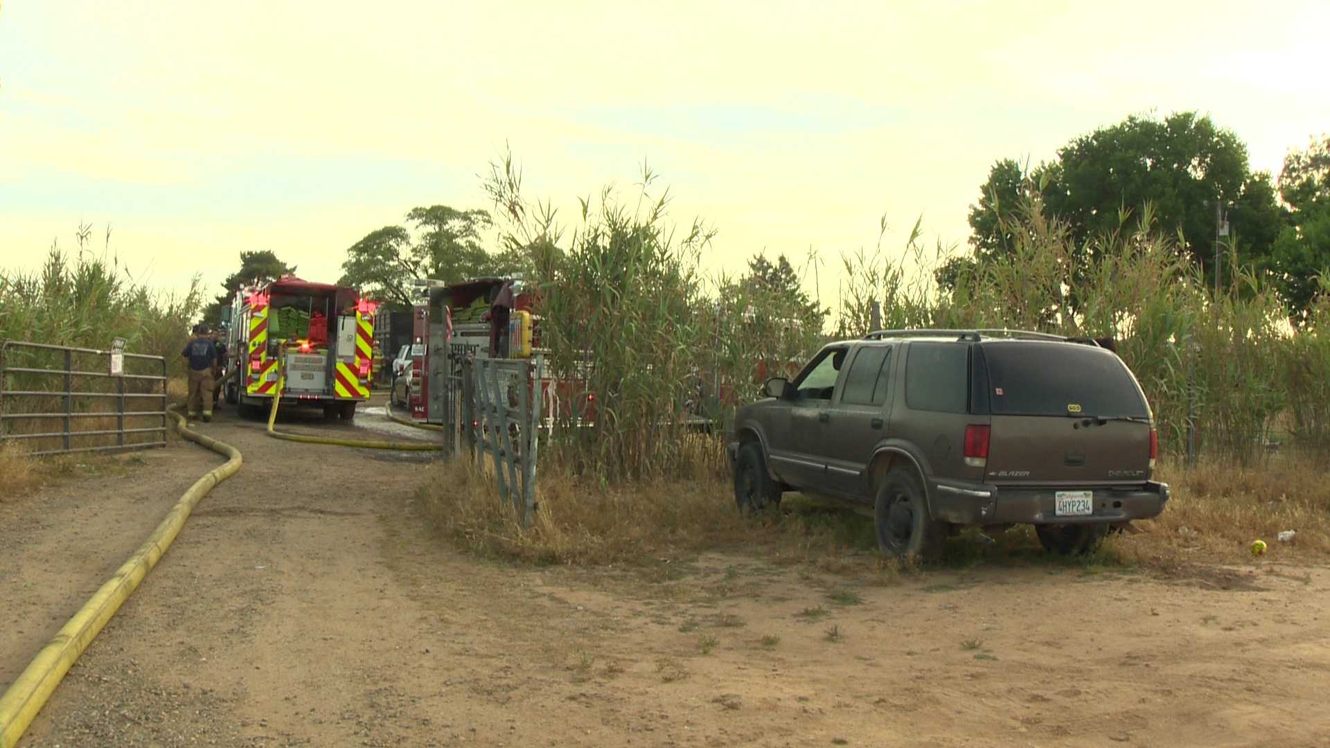 Photos: Firefighters Battle South Sacramento House Fire