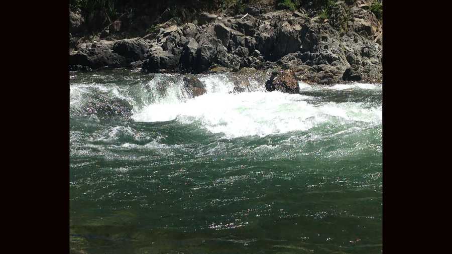 Raging waters Tuesday along the North Fork of the American River.