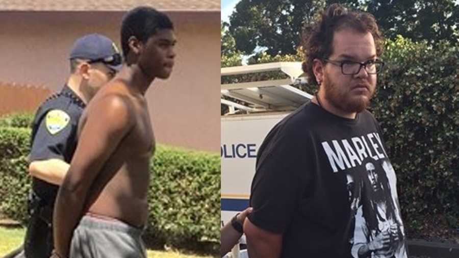 Rashad Perkins-Stovall, 19, and Carlos Brown, 27, both from Suisun City, were arrested Wednesday, June 8, 2016, in connection to the sexual assaults of two teens, the Suisun Police Department said.
