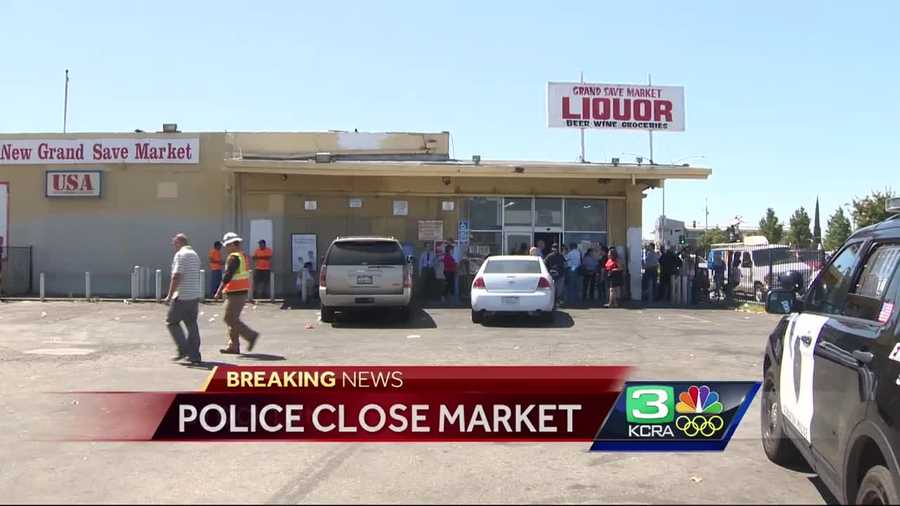 Stockton police and code enforcement shut down the Grand Save Market in Stockton after complaints of illegal activity.